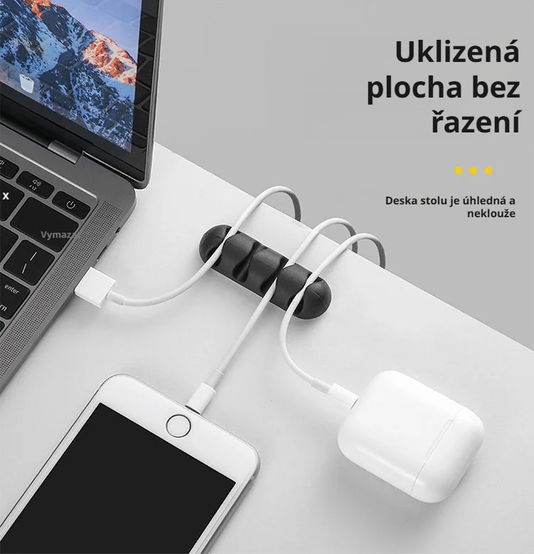 Praktický organizér kabelů SL na pracovním stole