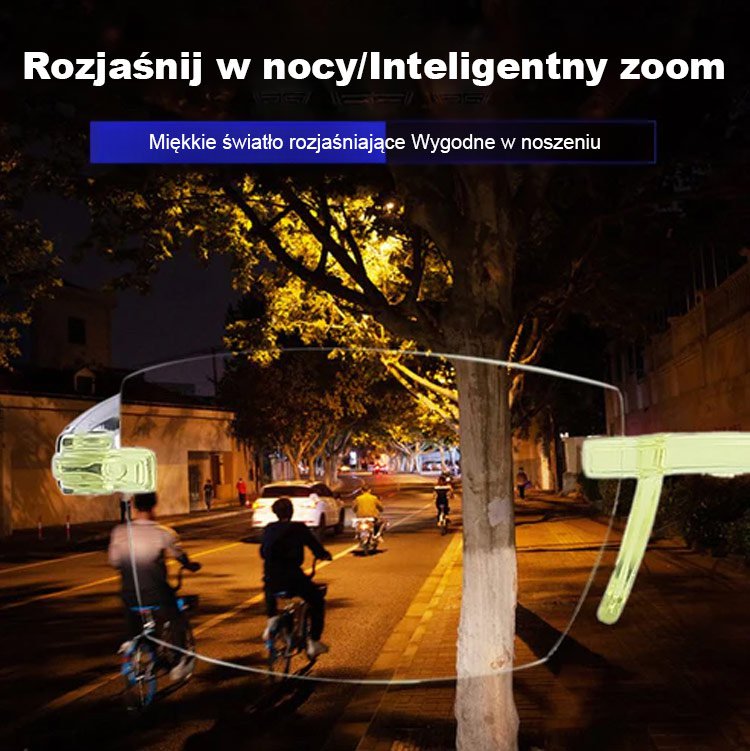 Powiększające okulary diamentowe z zoomem