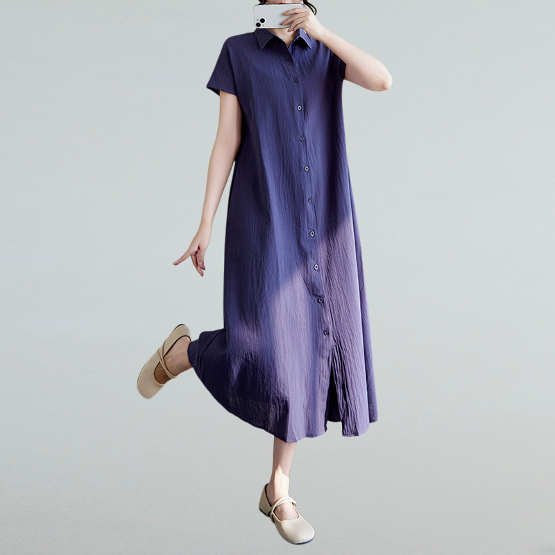 루즈한 라지 면 마 원피스