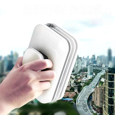 磁気吸着両面ガラスクリーナー