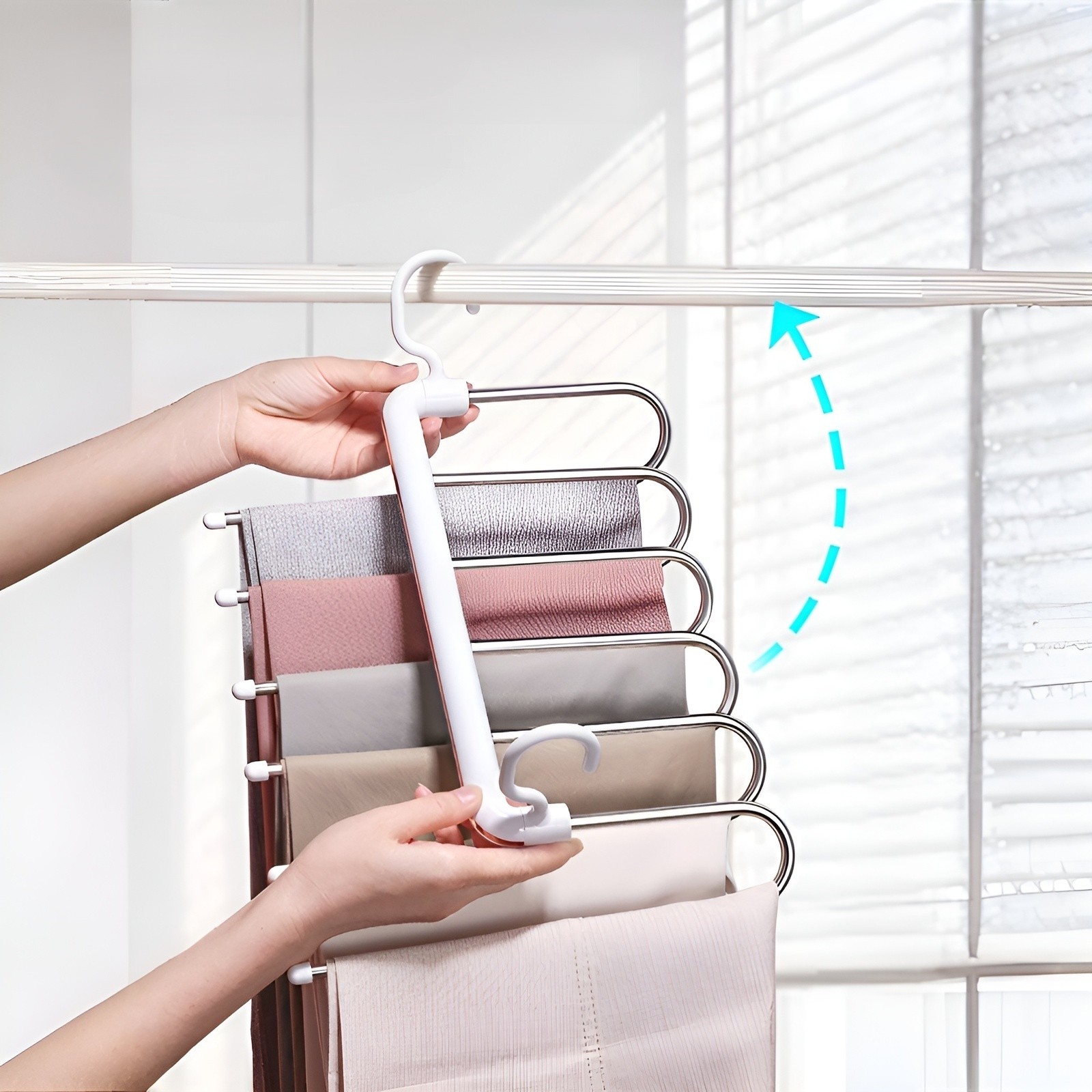 다기능 바지 정리대