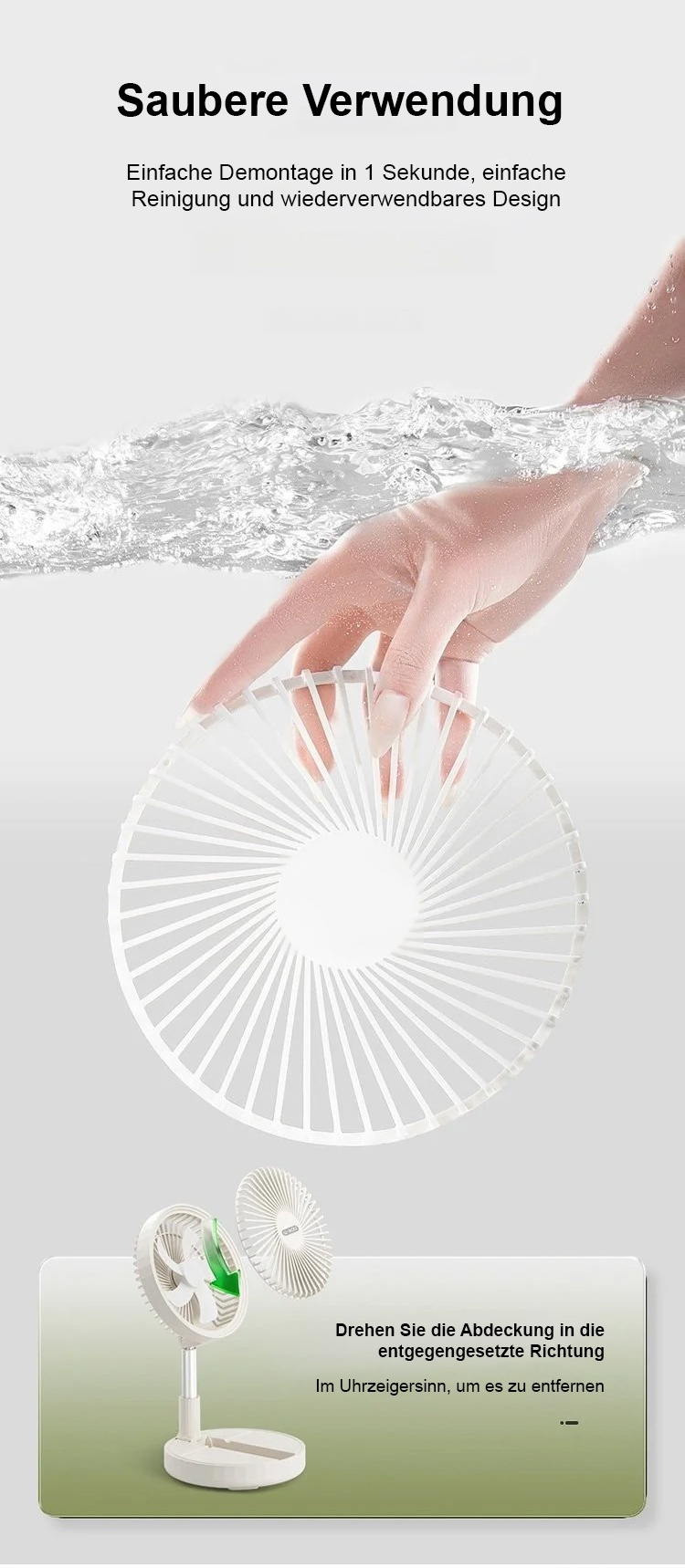 Leiser Ventilator für Schlafzimmer und Büro