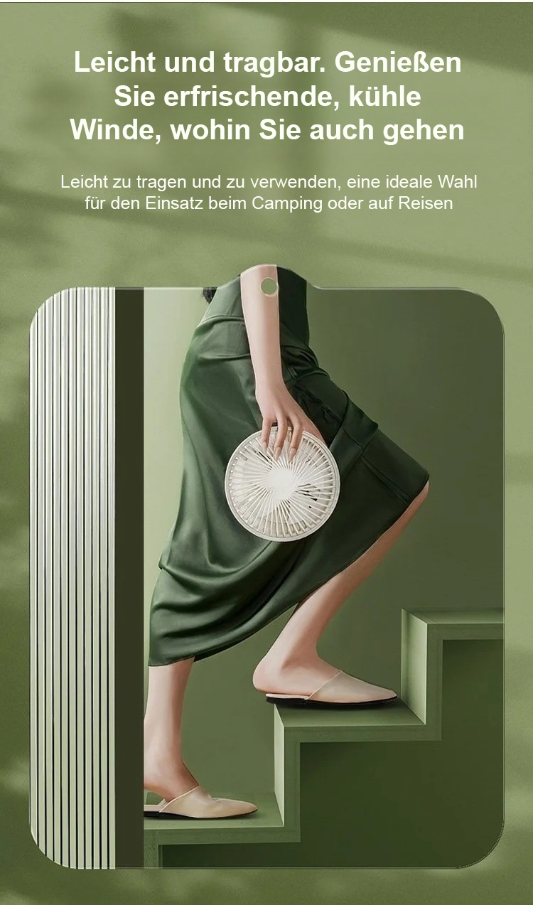 Faltbarer Ventilator für Zuhause und Büro