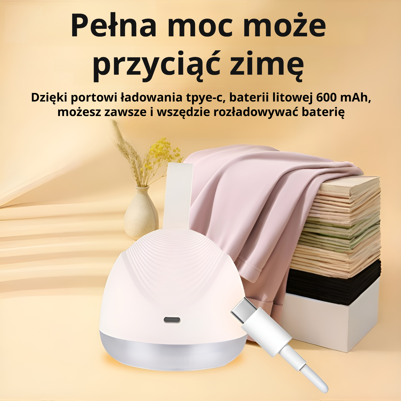 Domowe urządzenie do usuwania włosów, trymer do kulek włosowych, z ładowaniem bezprzewodowym