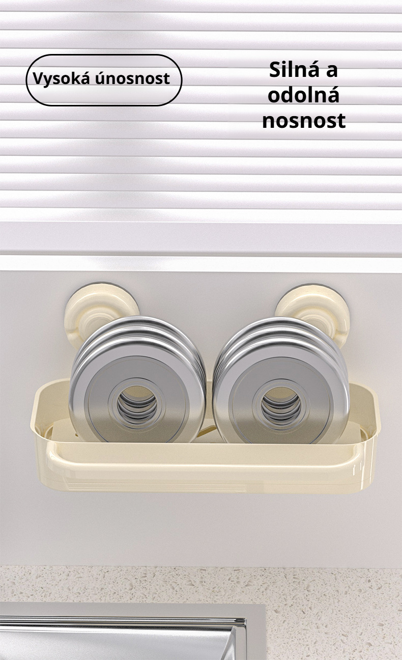 Praktický držák na hadříky s přísavkou pro snadné sušení