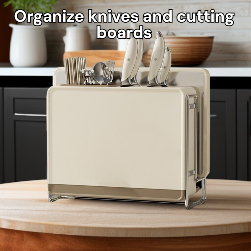 Kitchen knife rack storage rack multifunctional cutting board knife
