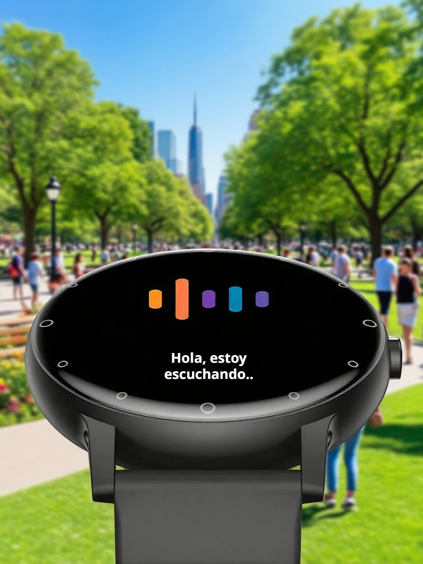 Nuevo reloj inteligente ultradelgado con Bluetooth y medición de glucosa por voz