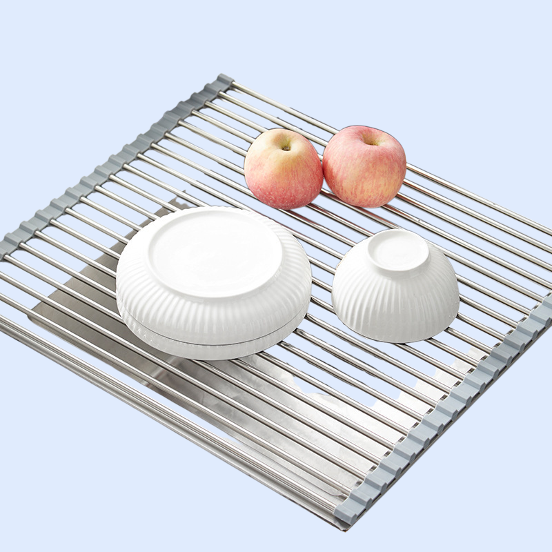 주방 싱크대 접이식 물빠짐 선반 수납 선반