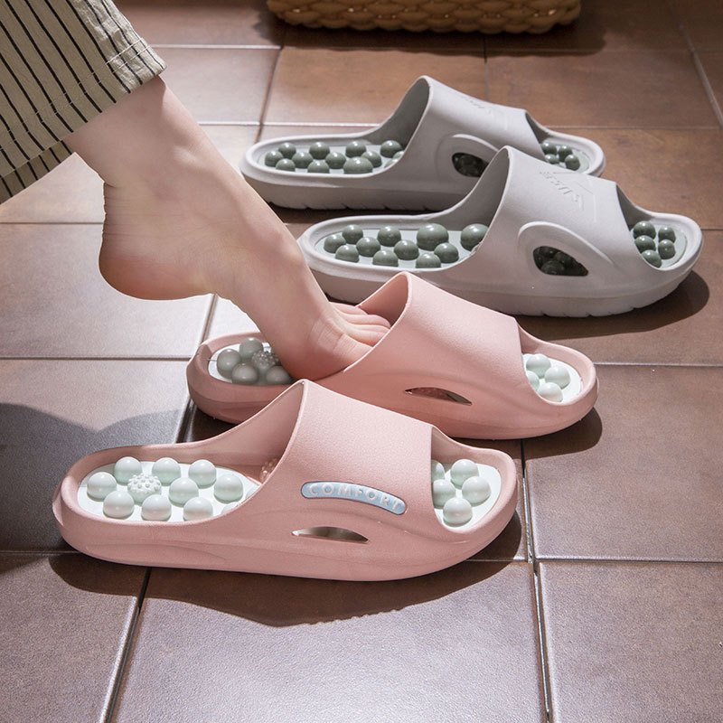 가정용 마사지 슬리퍼 미끄럼 방지 샌들 홈 발바닥 혈자리 마사지 슬리퍼 욕실 홈화