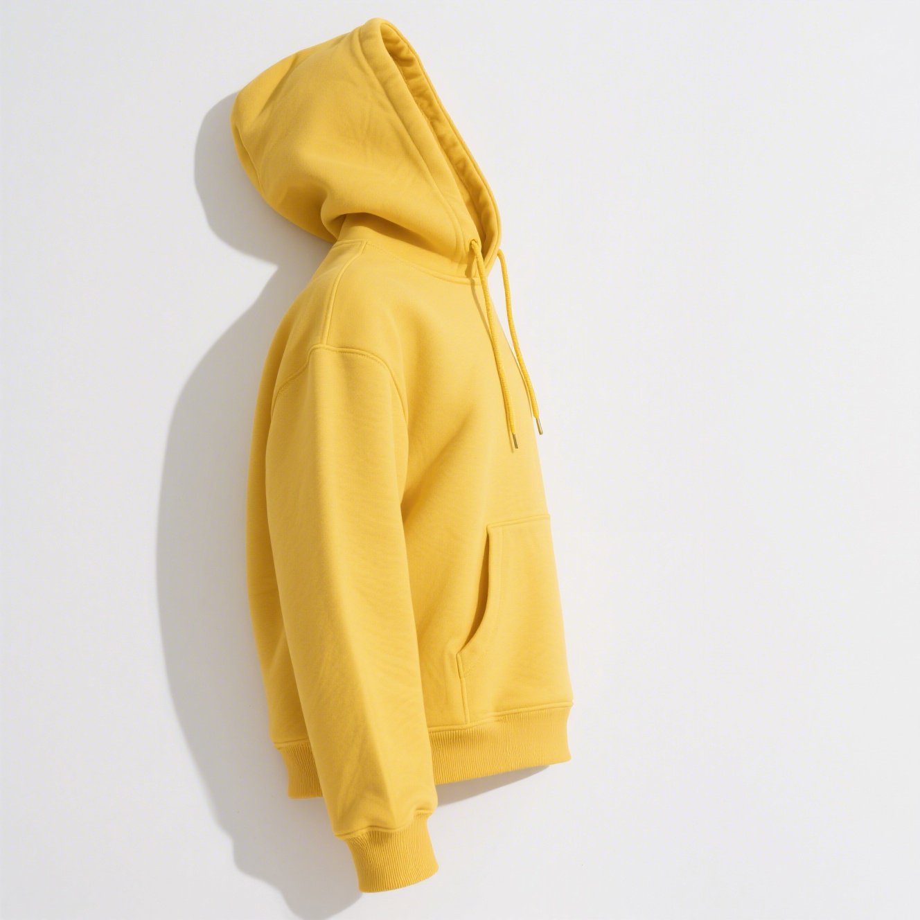 明るいレモン色のカジュアルスウェット