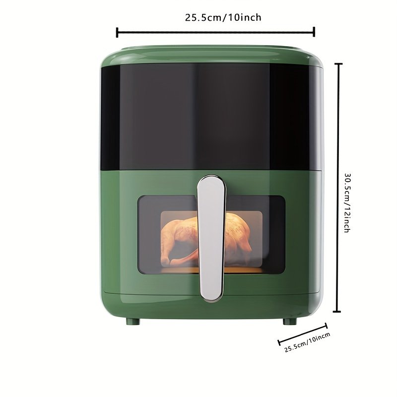 대용량 5L 에어 프라이어 및 핫팟 콤보 - 무기름, 스마트, 자동 - 프렌치 프라이 등에 완벽함 - 1350W