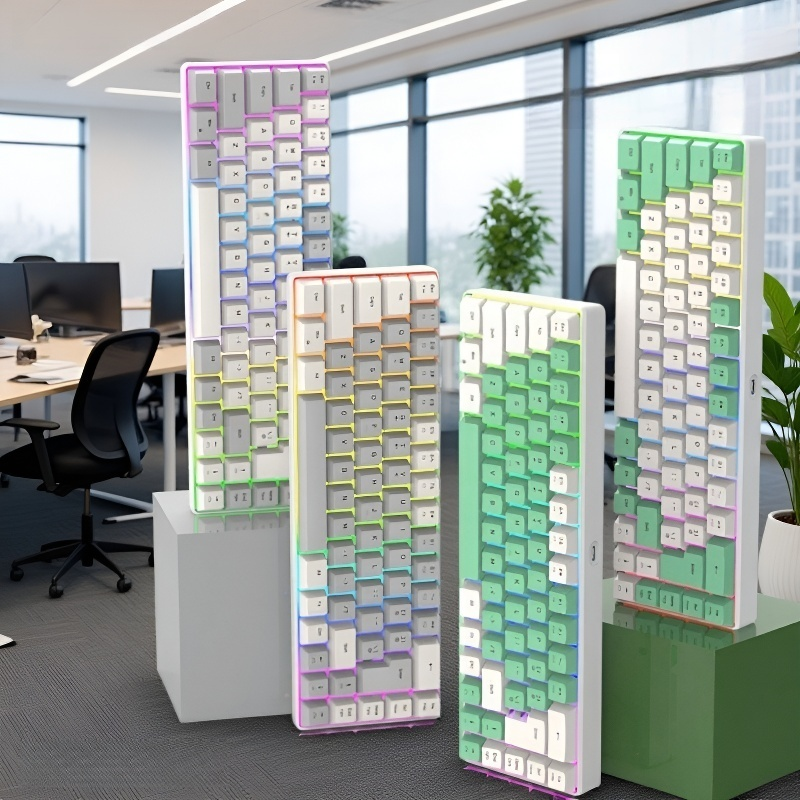 68-Key Dual-Color Wired Keyboard