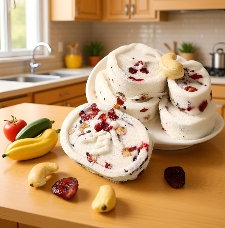 八宝ケーキのしっとり食感イメージ