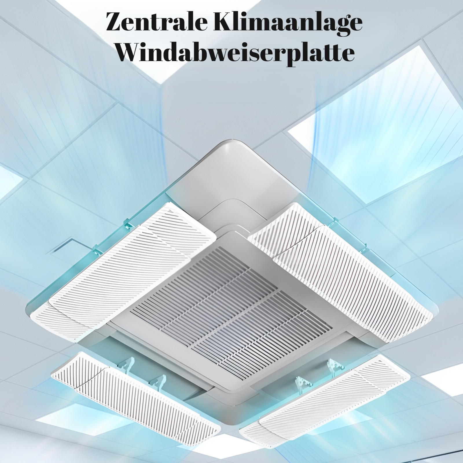 Zentrale Klimaanlagen-Windabweiser, geeignet für Decken-Klimaanlagen-Kaltauslass