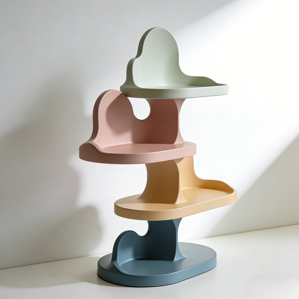 가정용 4단 수납 선반 세트 (2개)