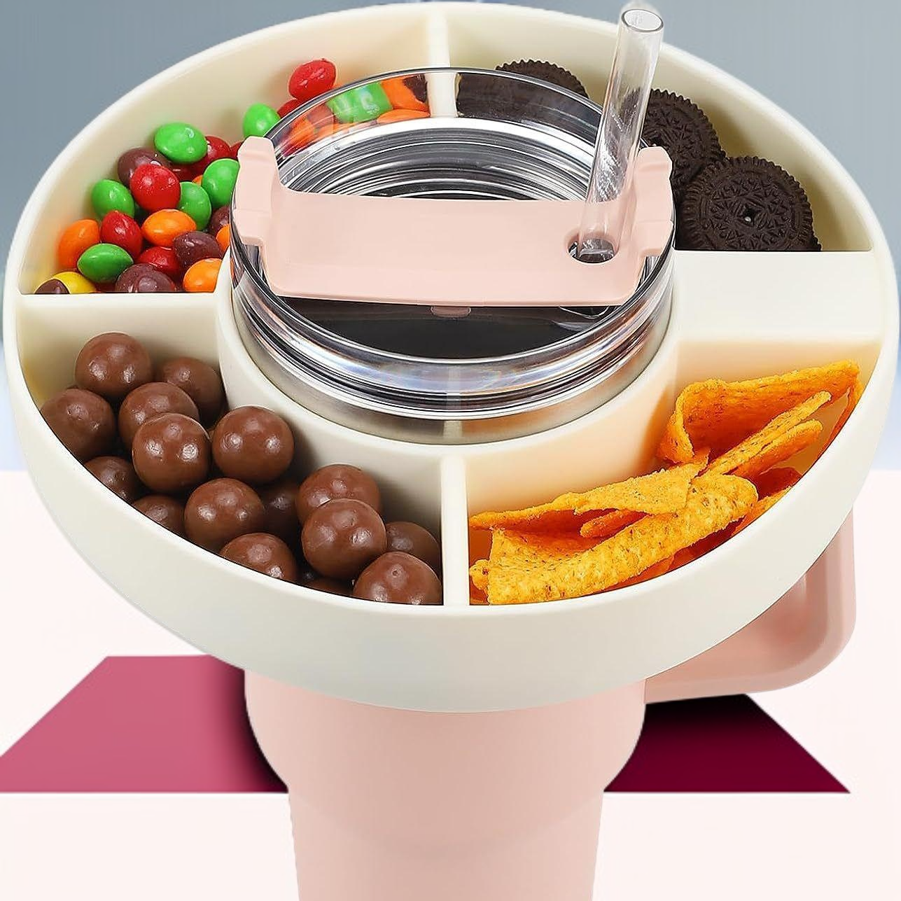 세척이 쉬운 실리콘 스낵 트레이