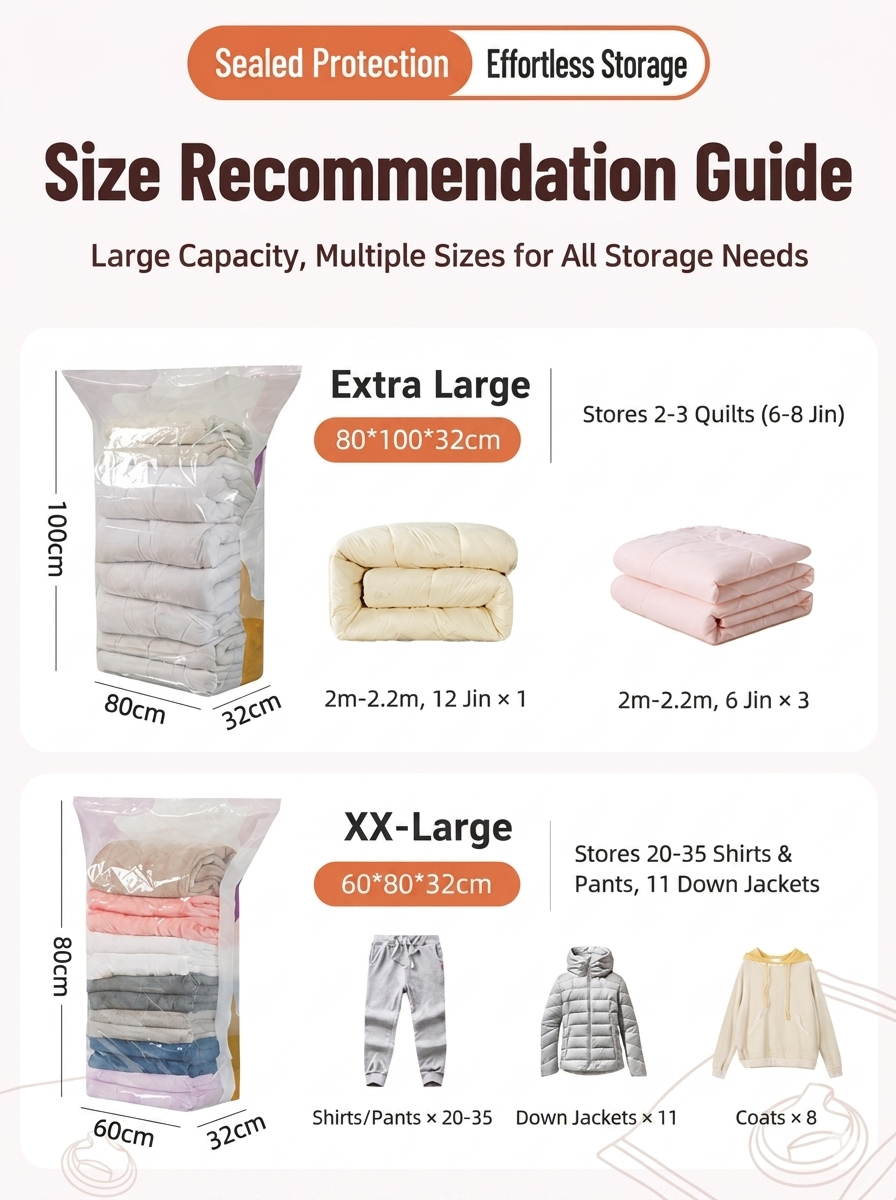 [Storage Black Technology] 3D Wrinkle-Resistant Vacuum Compression Storage Bag