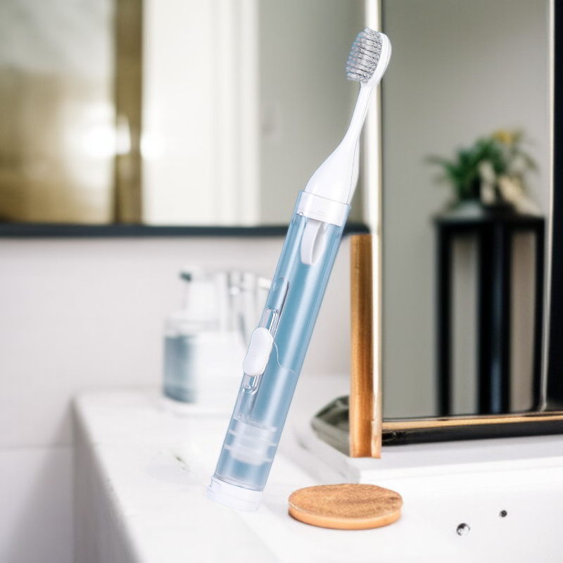 Compact All-in-One Travel Toothbrush Kit