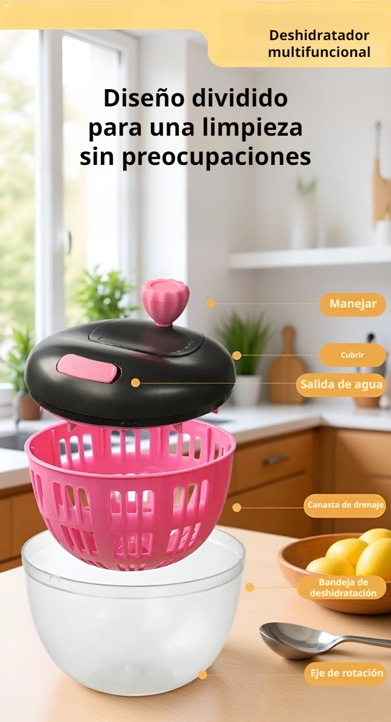 Fácil limpieza del escurridor de verduras