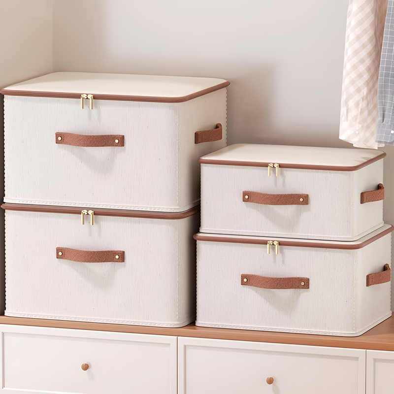 Home Bedroom Closet Storage Box with Lid