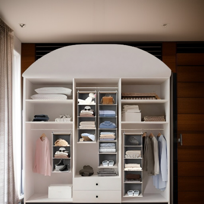 Detalle del material resistente de la bolsa colgante