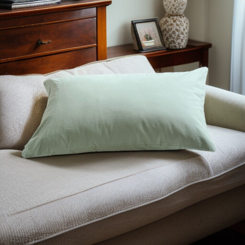 Kissenbezug aus reiner, gewaschener Baumwolle