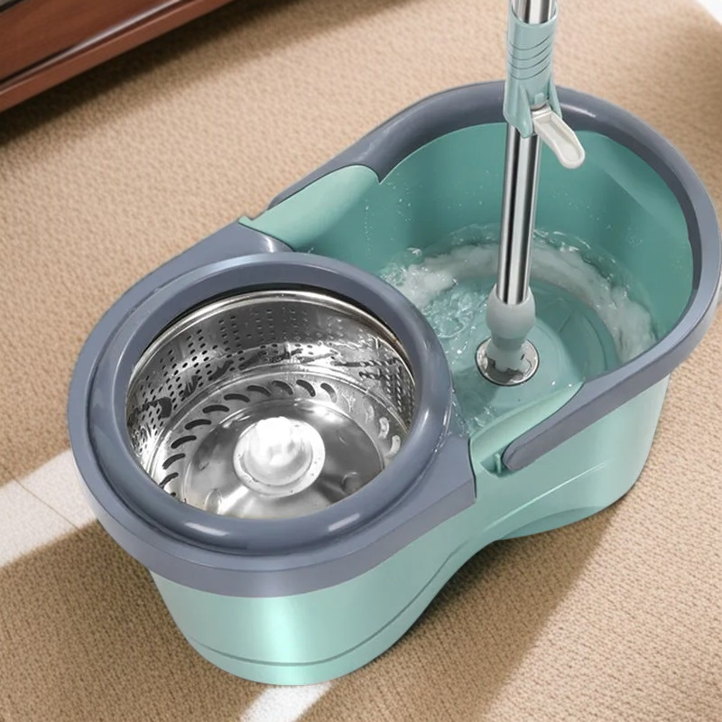 가정용 원터치 전자동 회전 밀대 손세탁 밀대통 게으름뱅이 밀대통 탈수 세트