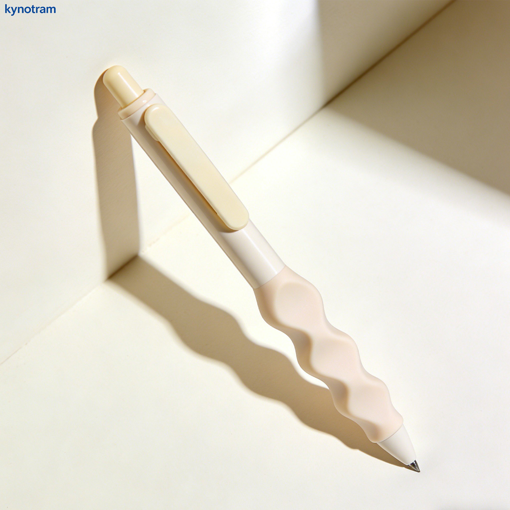 Wavy-shaped ballpoint pen (6 pieces)