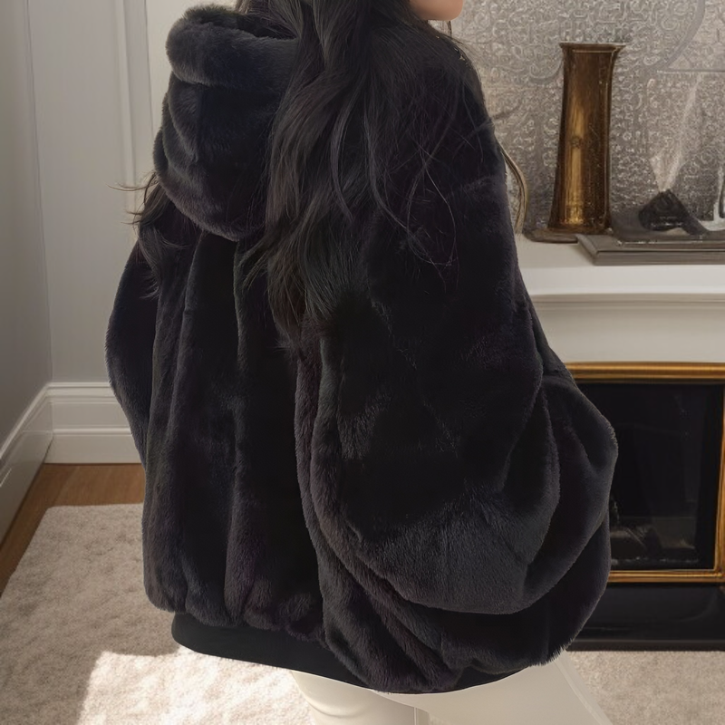 여성 겨울용 한국 스타일 후드 패딩코트