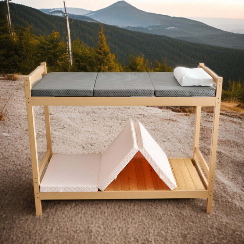 マットレス 高反発 折り畳み 厚さ5cm【腰を支えるファイバーマットレス】洗える 高弾性 通気性 高反発マットレス ベッドマットレス ベッドマット