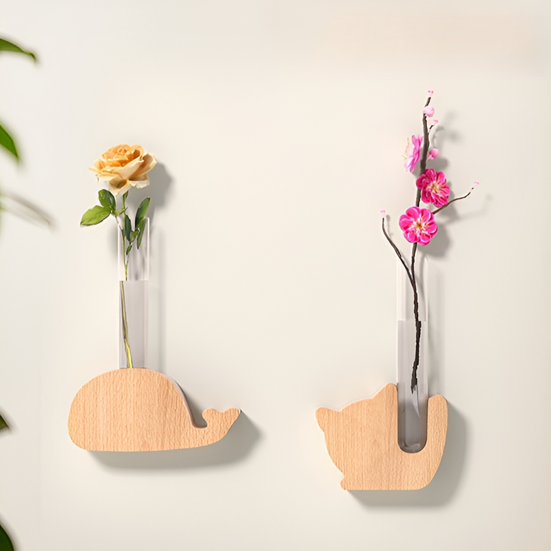 Magnetic test tube vase ornament