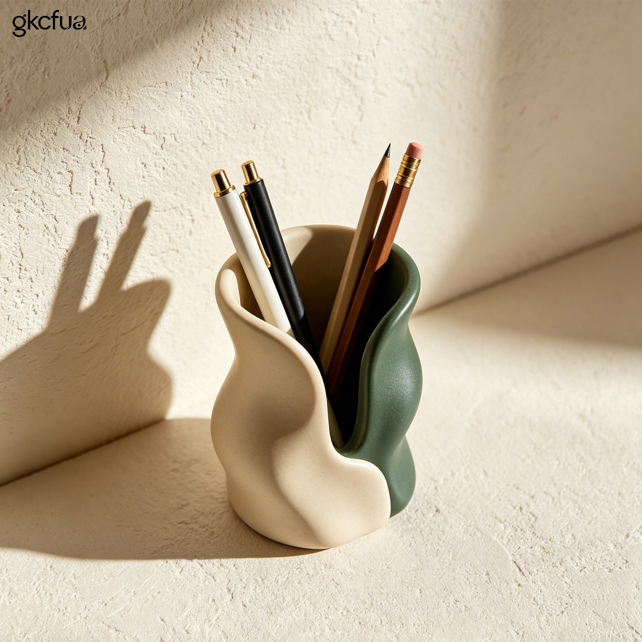 Wavy pen holders (6 pieces)