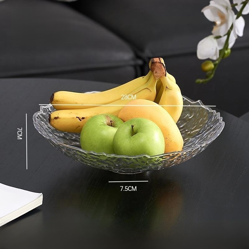 Coupe à fruits en acrylique transparent