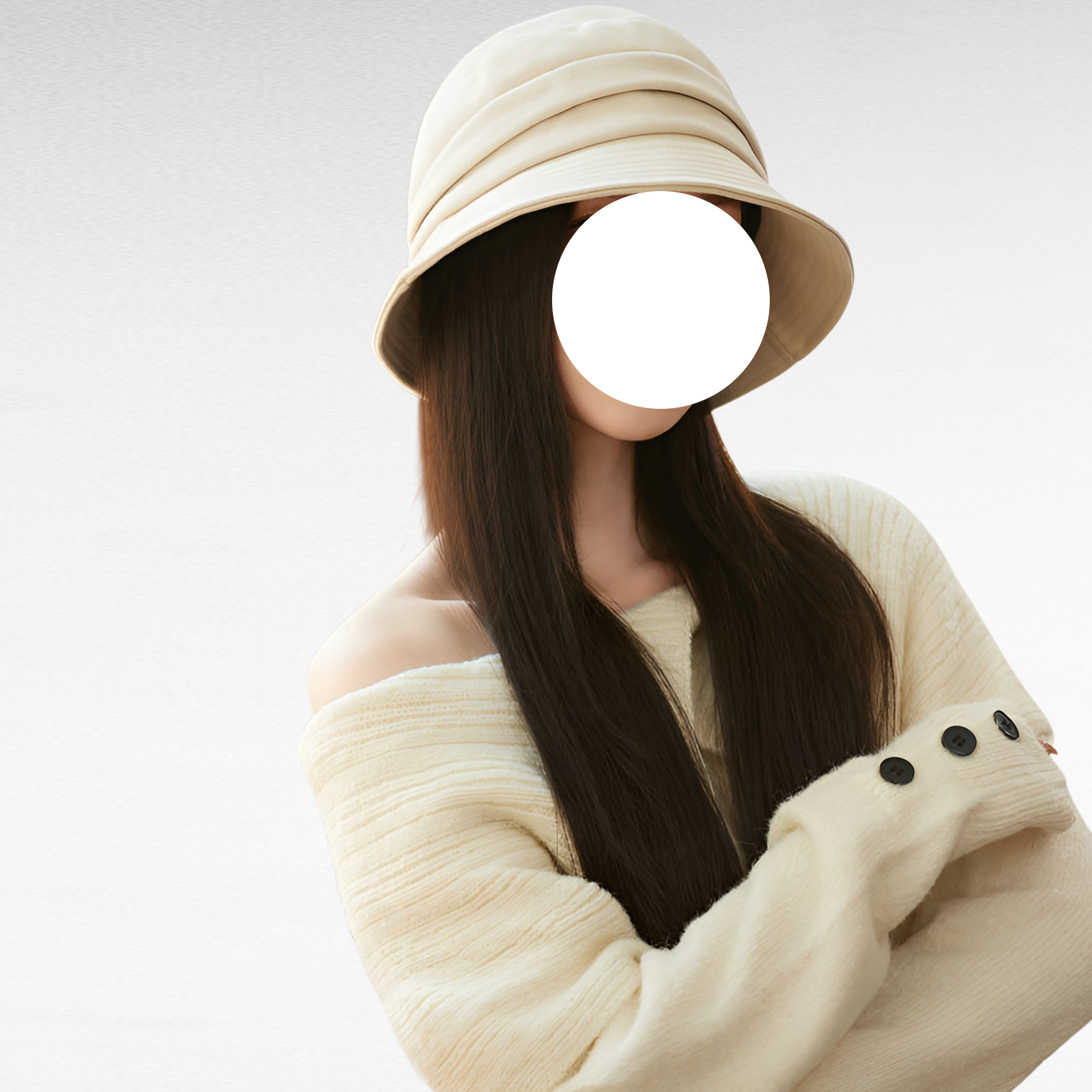 일본 분지 모자 디자이너 봄과 가을 캐주얼 여성 얇은 방한 스타일 금욕 모자 넓은 챙