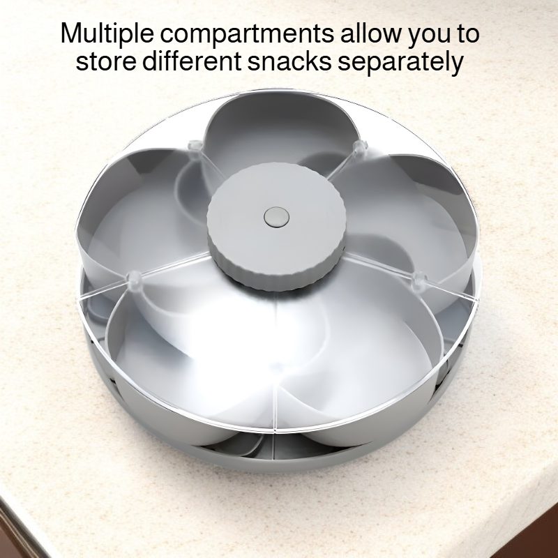 Rotating Divided Snack Tray