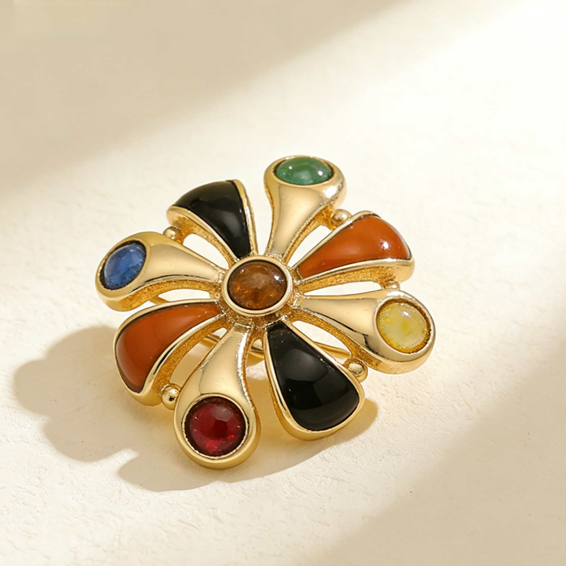 Broche fleurie