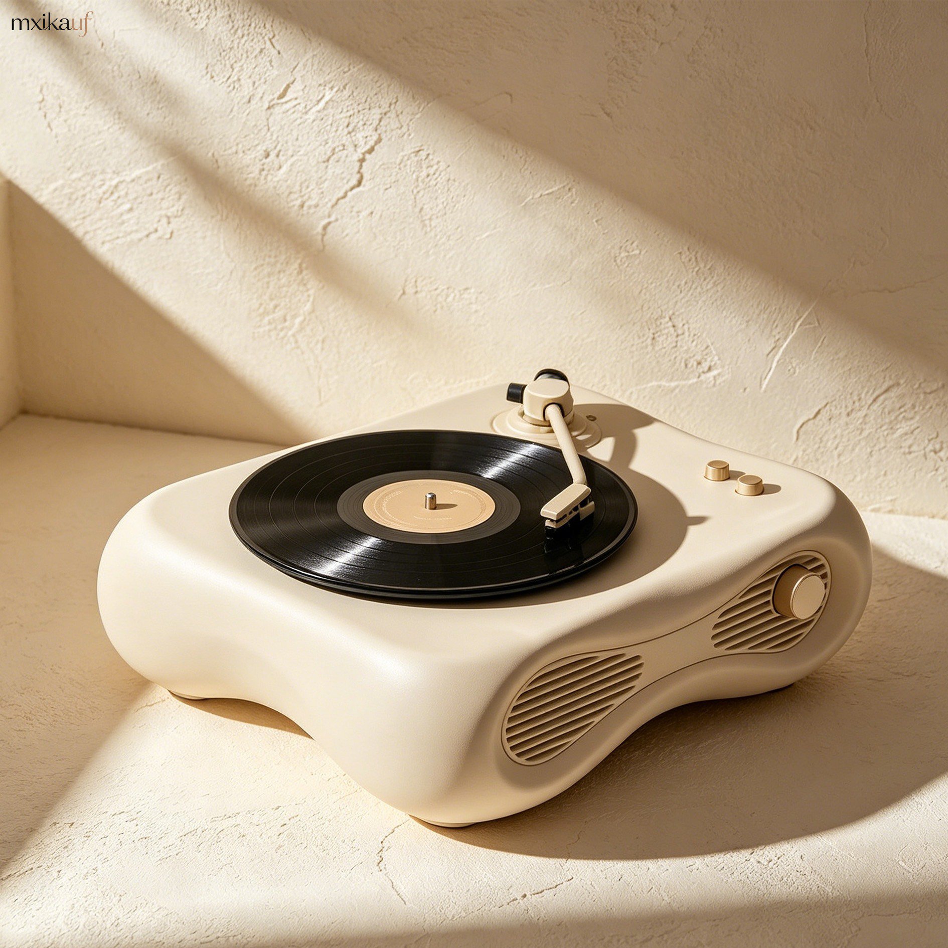 Bluetooth connectivity feature on retro record player