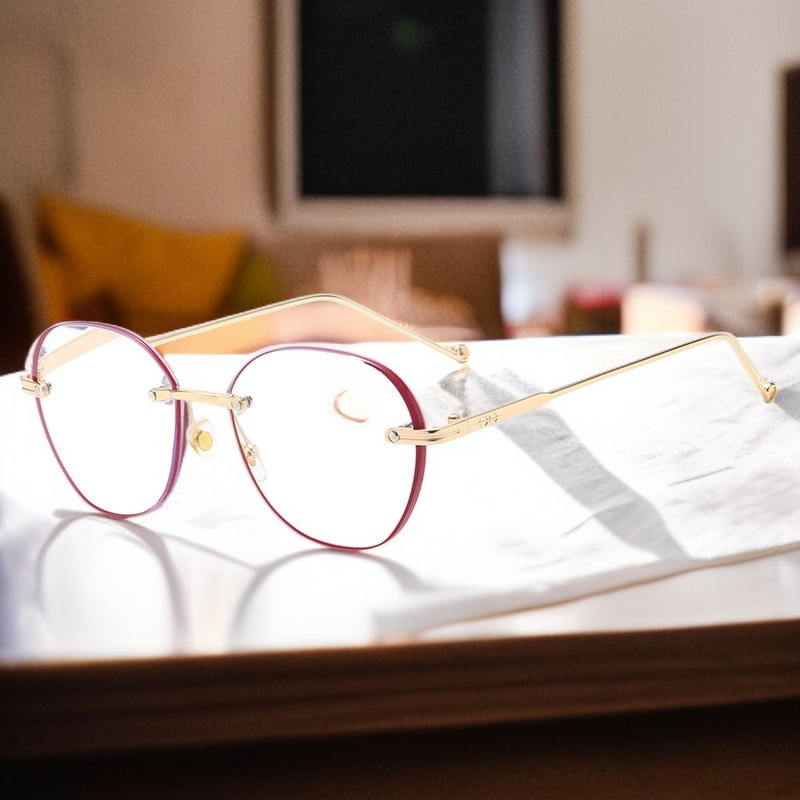 Damen Lesebrille mit Blumenmuster