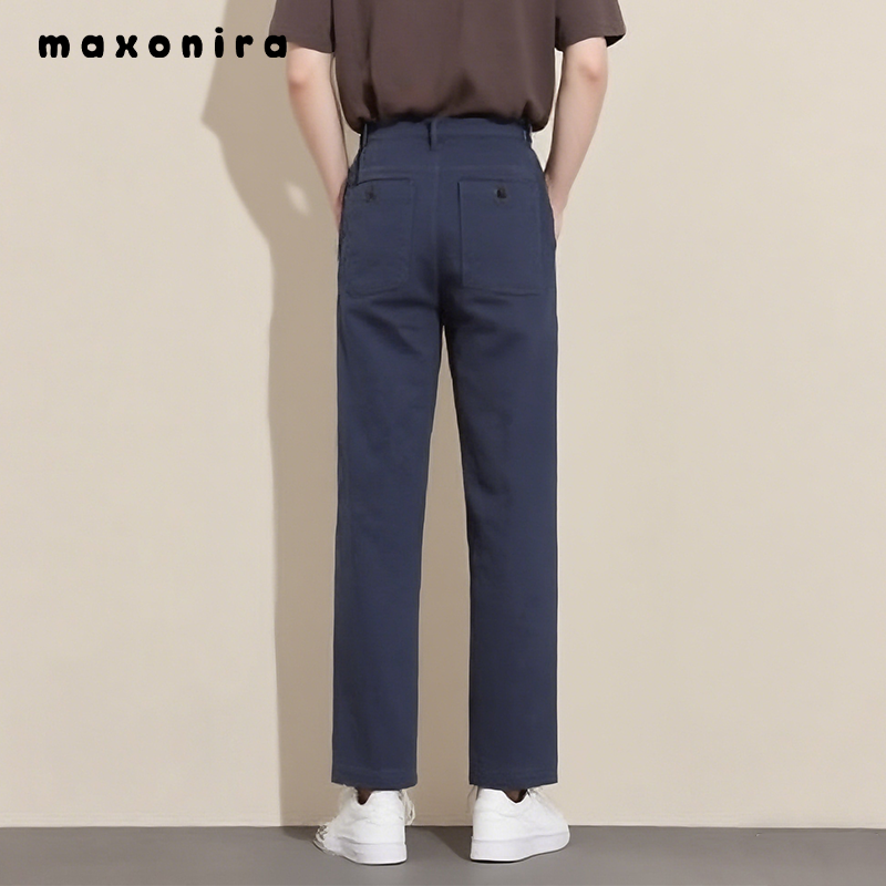 メンズネイビーブルーのズボン