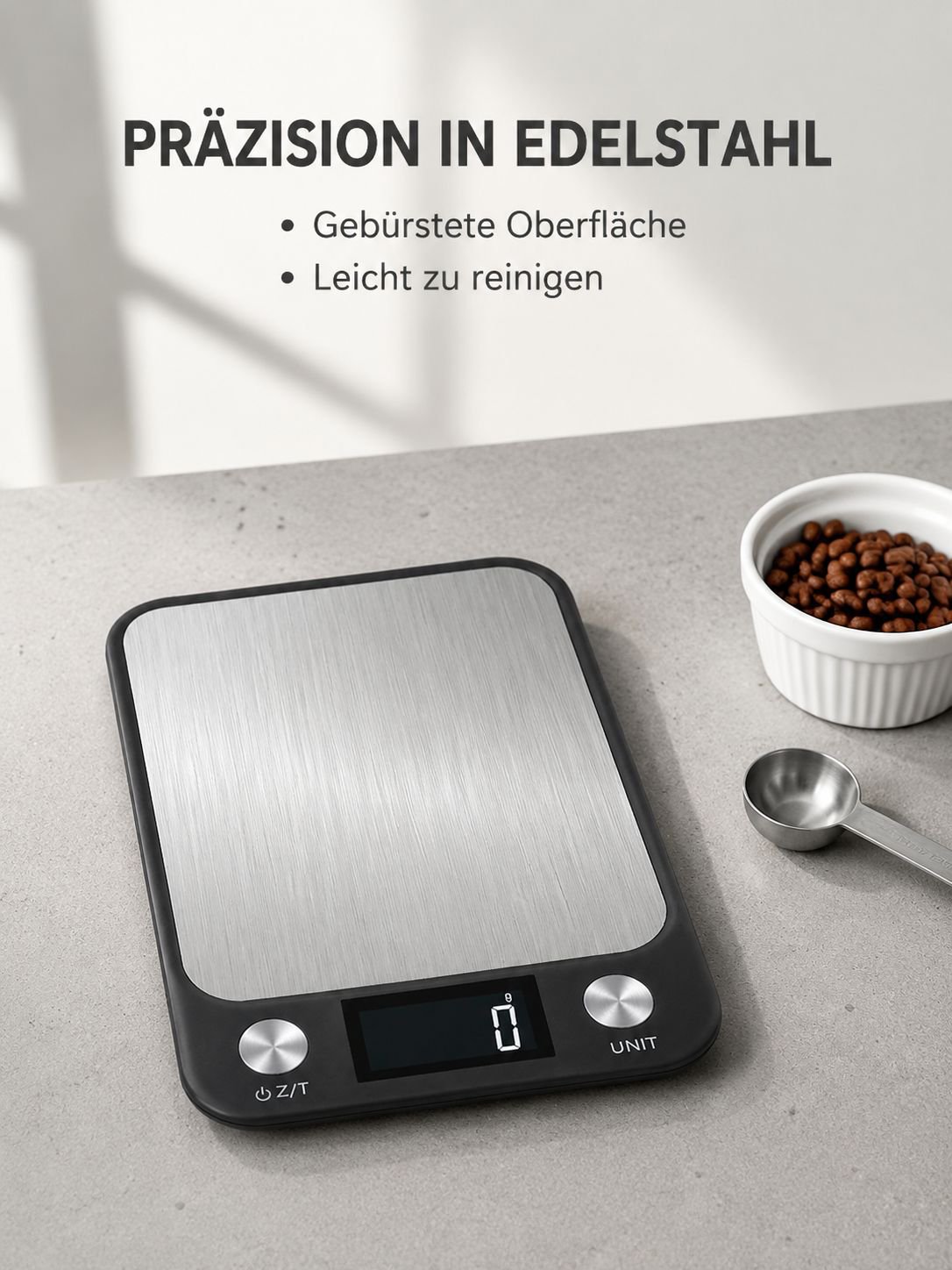 Grenzüberschreitender Küchenwaagenhersteller, 5-kg-Plattformwaage, Großhandel für Edelstahl-Küchenwa