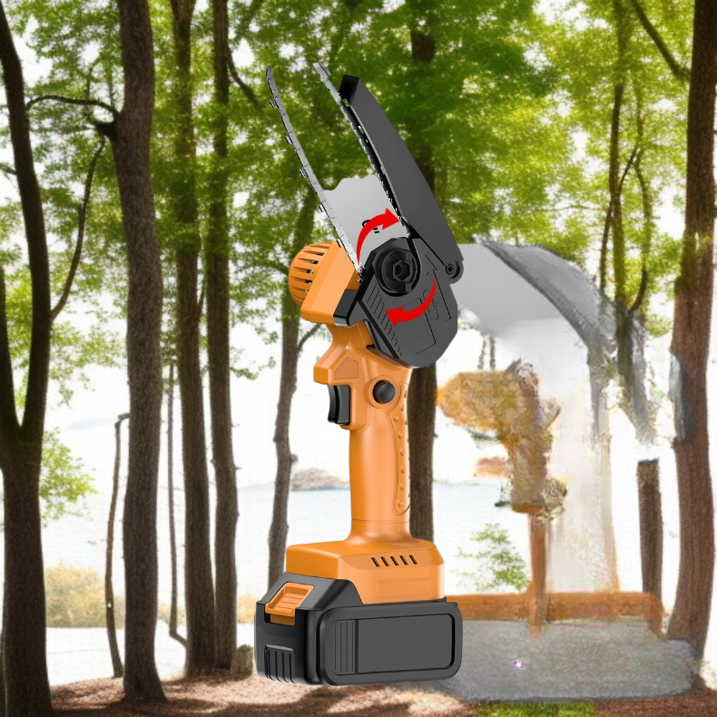 휴대용 충전 미니 목공톱 리튬전기톱 가지치기톱 무선체인톱