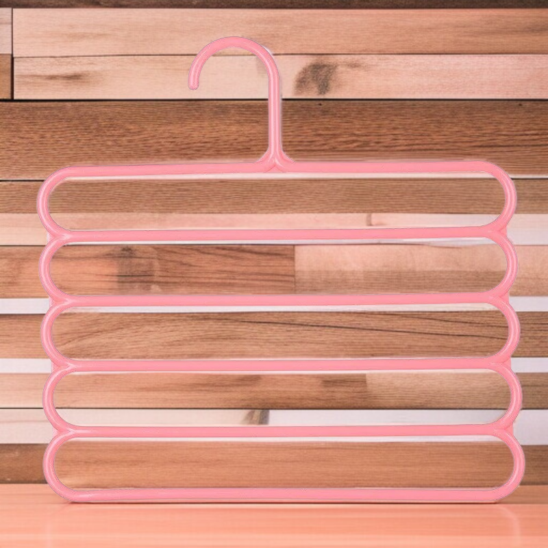 Fünf-lagiger faltbarer Wäscheständer, platzsparendes Design