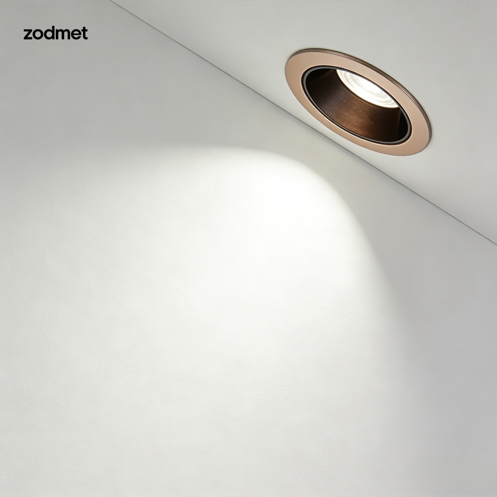 LED筒燈安裝於天花板示意圖