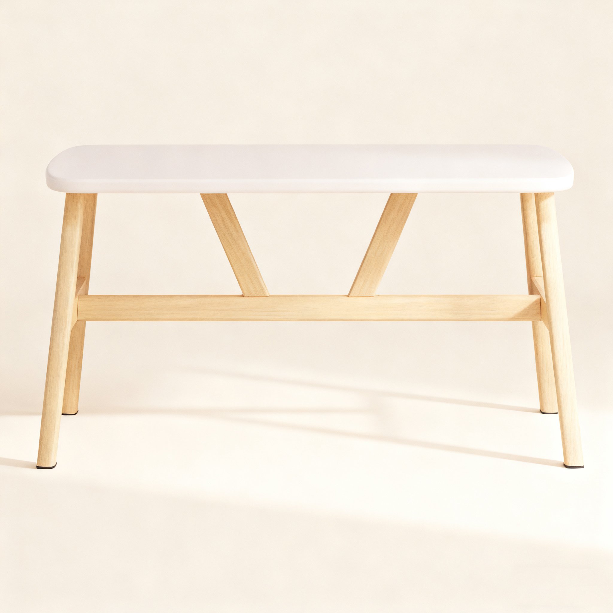 โต๊ะอาหารสีครีมทันสมัย