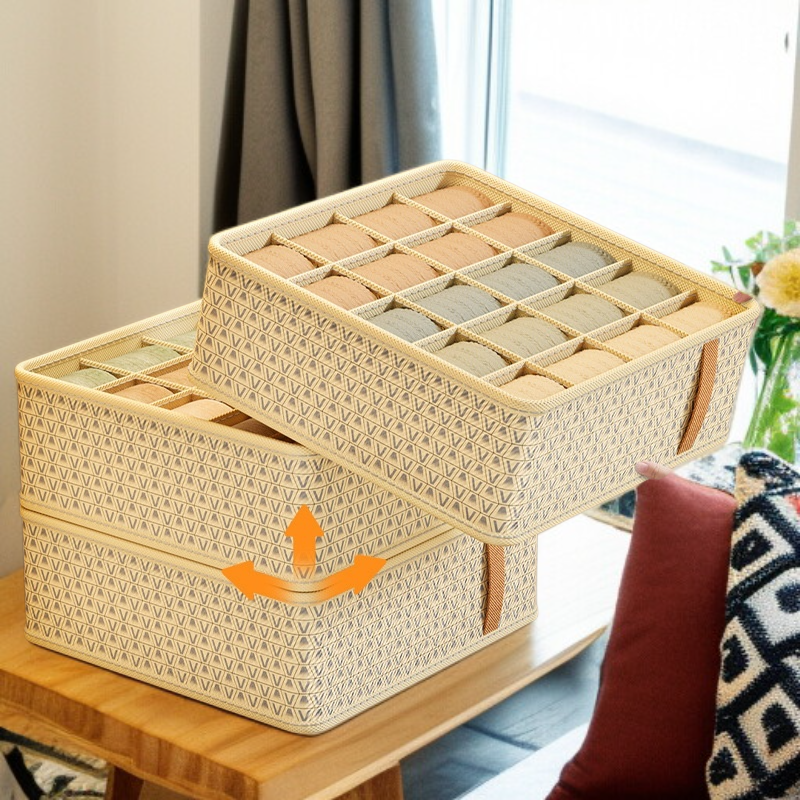 다용도 옷장 수납박스 공간 절약 접이식 디자인