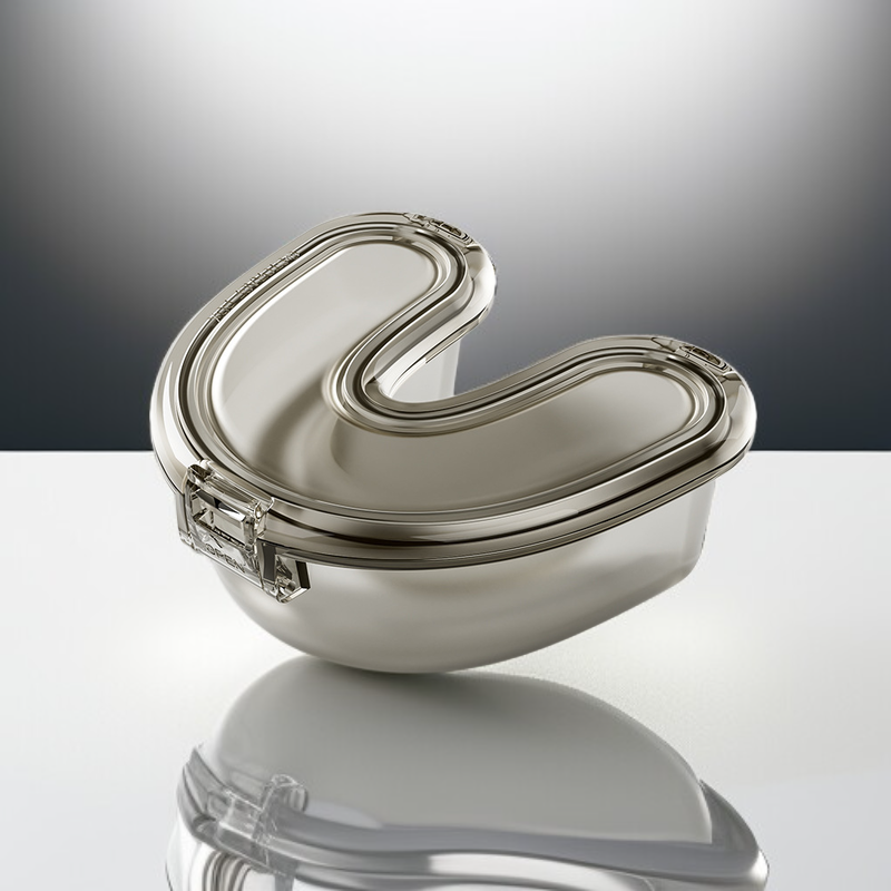 Caja de silicona resistente para guardar alineadores