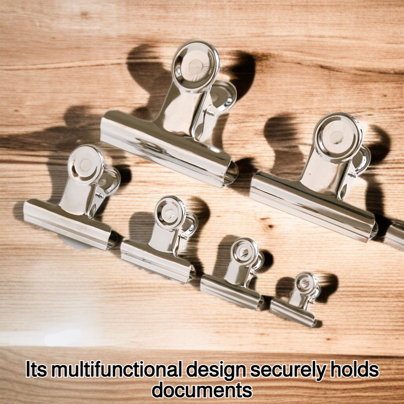 Multifunctional stainless steel long binder clip
