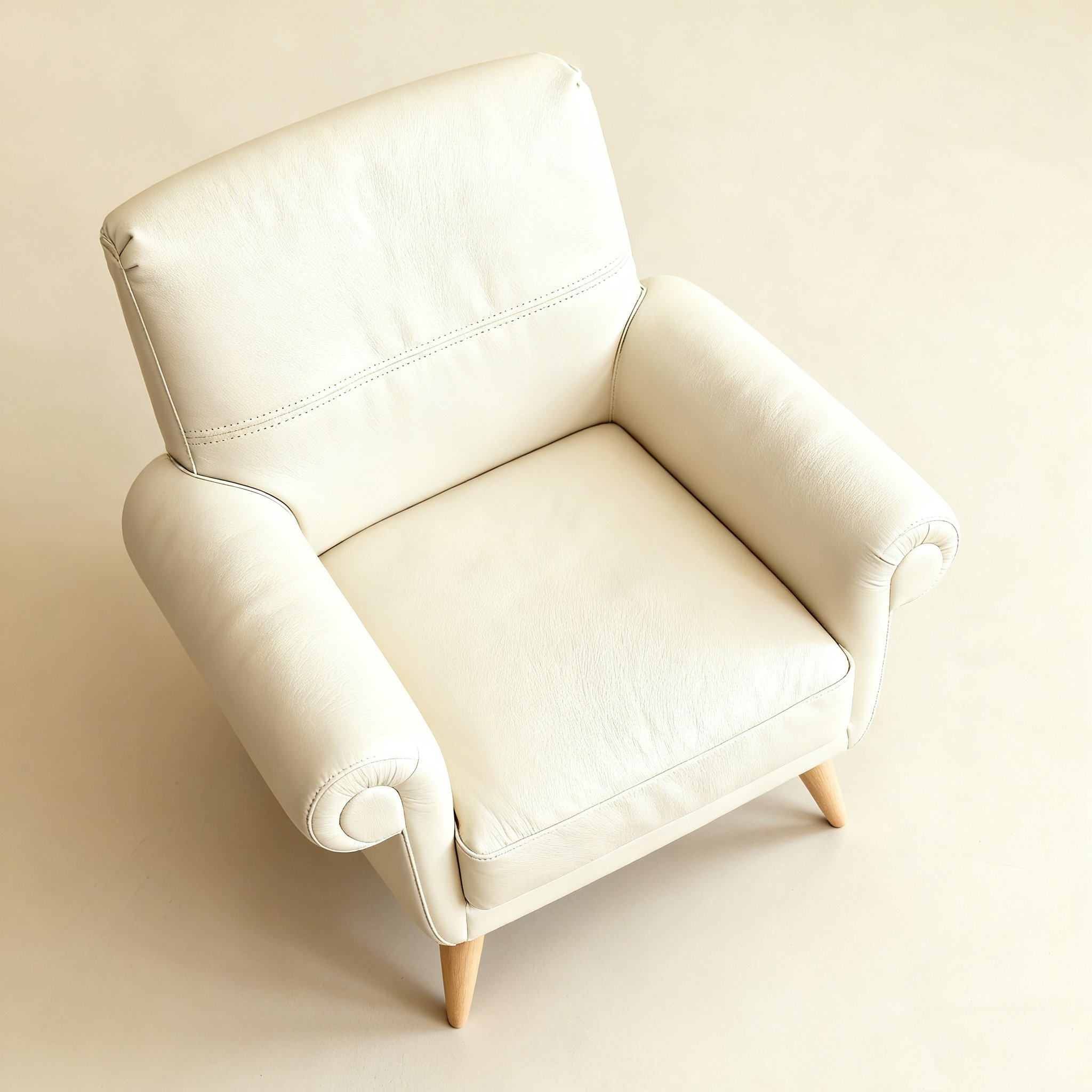  โซฟาเดี่ยวสีขาวงาช้าง