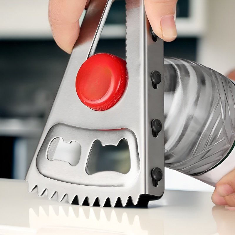 Abridor de botellas multifuncional de acero inoxidable