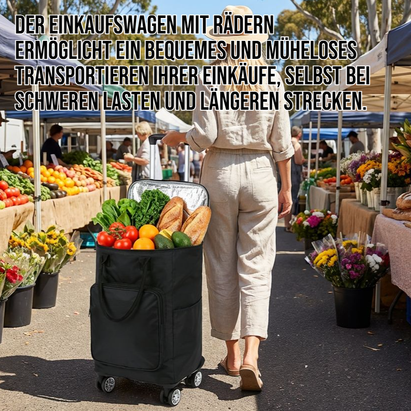 Einkaufswagen mit Rädern